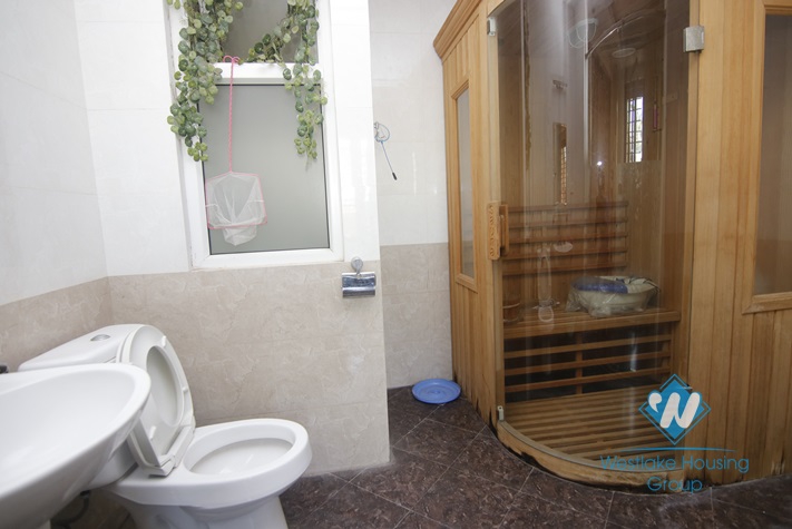 Big 05 bedrooms house with yard and nice garden for rent in Ba Dinh area.